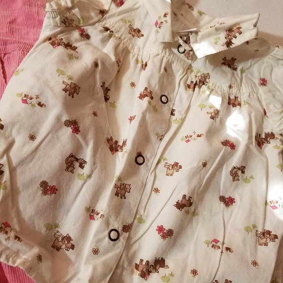 Gymboree Outlet NWT 12-18 month Pocket pal Overalls, GUC-play shirt, retail head - Picture 4 of 6